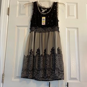 NWT American Rag Black and Tan Sleeveless Dress